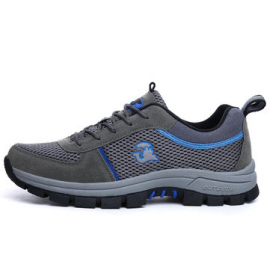 Men Mesh Fabric Non Slip Breathable Outdoor Casual Hiking Sneakers for Sneakers