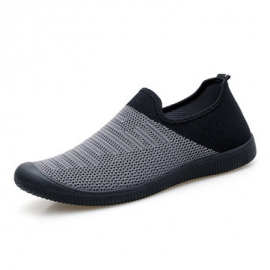 Men Knitted Fabric Super Breathable Soft Sole Sports Casual Sneakers for Sneakers