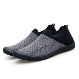 Men Knitted Fabric Super Breathable Soft Sole Sports Casual Sneakers for Sneakers