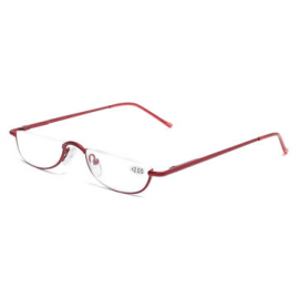 Women Vogue Vintage Light Flexible High Definition Half Frame Square Reading Glasses for Reading Glasses