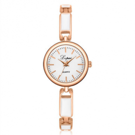 Fashion Quartz Wristwatches Stainless Steel Rhinestone Fine Strap Watches Elegant Jewelry for Women for Watches