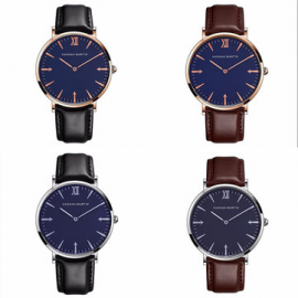 Fashion Roman Numerals Dial Watch Arrow Leather Quartz Watch For Men for Men Watches