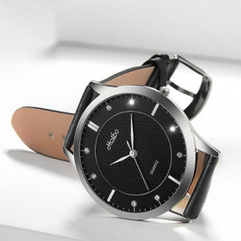 Casual Couple Quartz Watch Waterproof Simple Dial Waist Watch Leather Watch For Women Men for Couple Watches