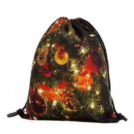 Christmas Backpack Drawstring Shoulder Bag For Women for Backpack